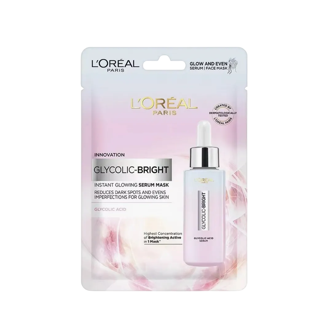 L'OREAL Paris Glycolic Bright Instant Glowing Serum Mask