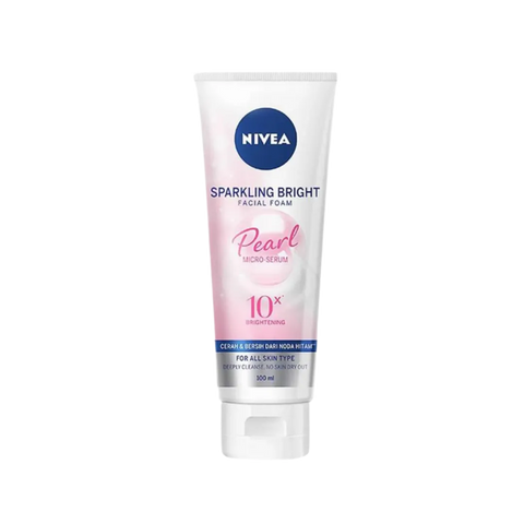 NIVEA Sparkling Bright Faciall Foam Pearl Micro Serum 10x Brightning For All Skin Type