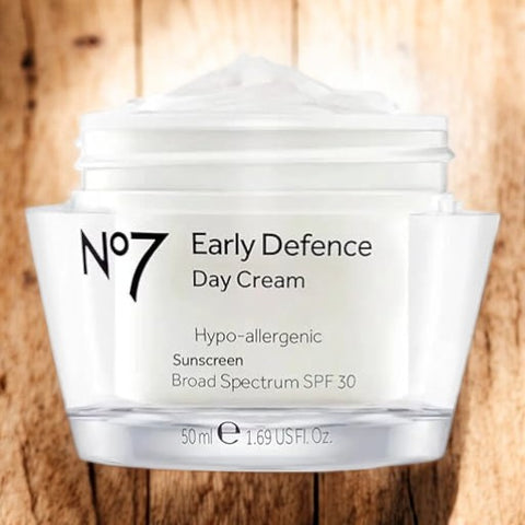 No7 Early Defence Day Cream Hypro-allergenic Sunscreen Broad Spectrum SPF 30