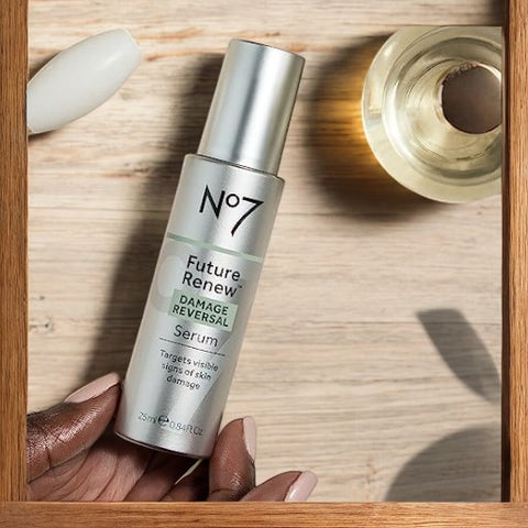 No7 Future Renew Damage Reversal Serum Targets visible signs of skin damage
