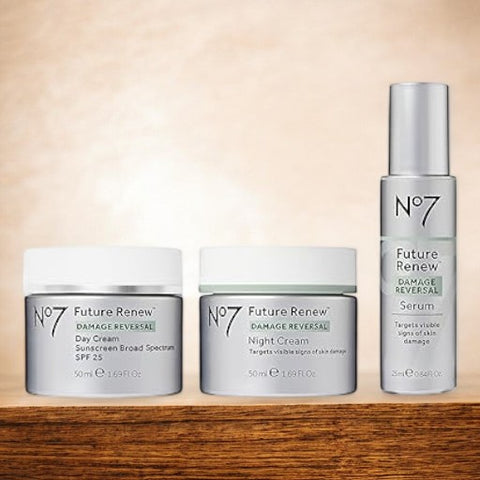 No7 Future Renew Damage Reversal Serum Targets visible signs of skin damage