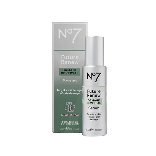 No7 Future Renew Damage Reversal Serum Targets visible signs of skin damage