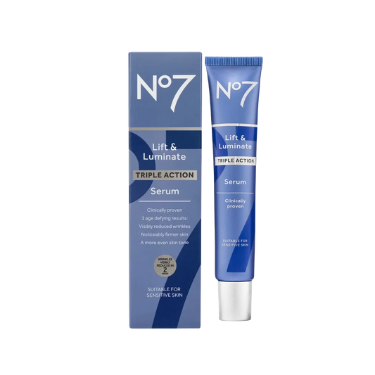 No7 Lift & Luminate Triple Action Serum Clinically Proven Suitable For Sensitive Skin