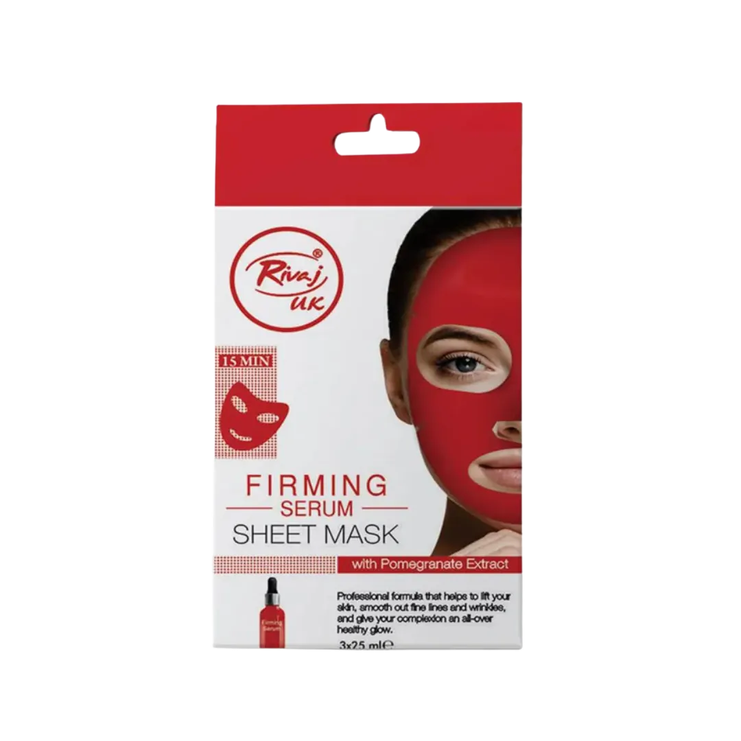 RIVAJ FIRMING SERUM Sheet Mask with pomegranate Extract