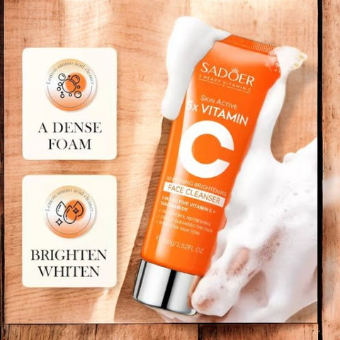 SADOER 5 Heavy Vitamin C Skin Active 5x Vitamin C Whitening Brightening Face Cleanser