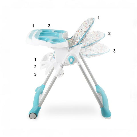 Tinnies Baby High Chair T0-29 Blue