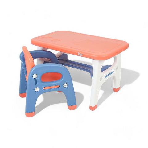 Tinnies Children Study Table Set T1102 Blue-Orange