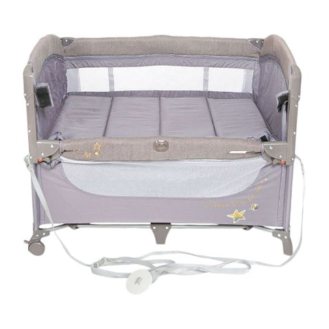 Tinnies Drop Side Playpen – Grey