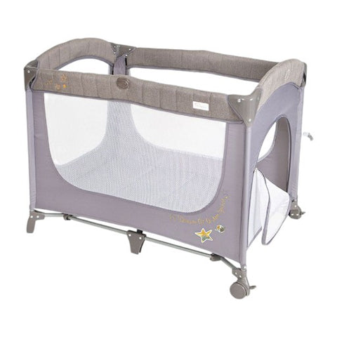 Tinnies Drop Side Playpen – Grey