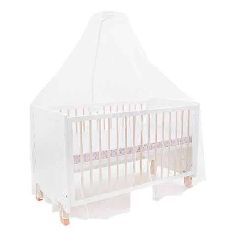 Tinnies Wooden Cot With Bed – White