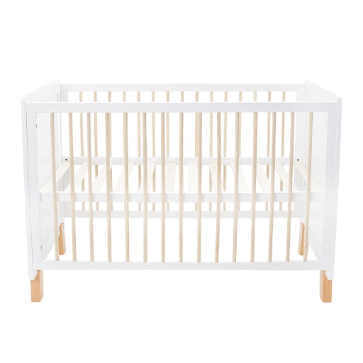 Tinnies Wooden Cot With Bed – White