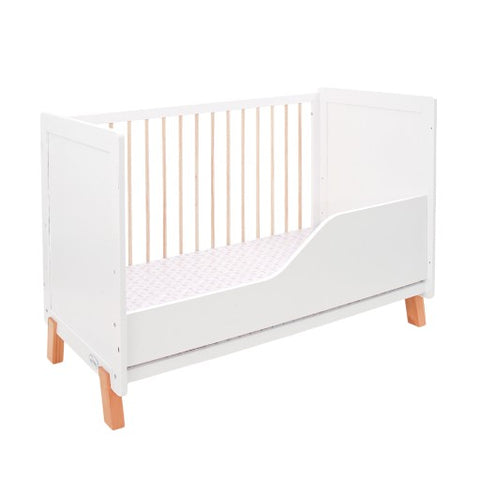 Tinnies Wooden Cot With Bed – White