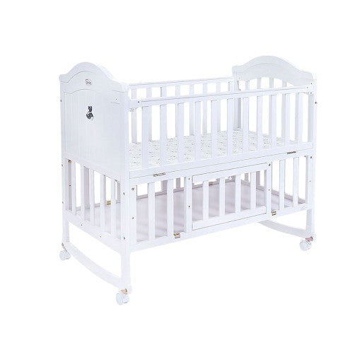 Tinnies Wooden Cot White