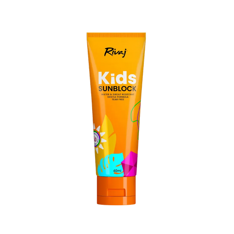 RIVAJ Kids Sun Block Water & Sweat Resistant Gentle Formula SPF 50
