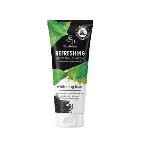Eliza Helena EH Refreshing Green Tea + Charcoal Whitening Foam