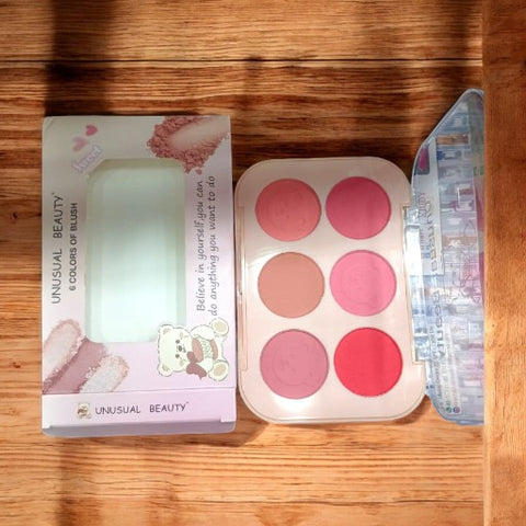 UNUSUAL Beauty 6 Color Blusher Kit