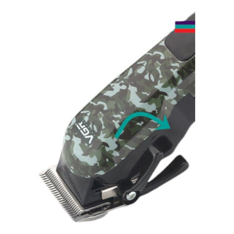 VGR V-665 Hair Clipper Professional Hair Trimmer Adjustable Hair Cutting Machine Electric Barber Digital Display Clipper for Men