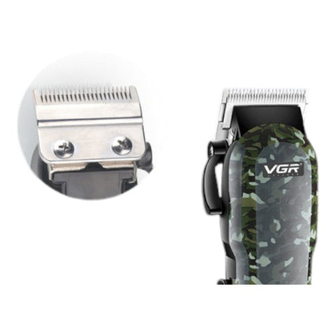 VGR V-665 Hair Clipper Professional Hair Trimmer Adjustable Hair Cutting Machine Electric Barber Digital Display Clipper for Men