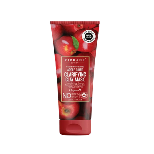 VIBRANT BEAUTY Skin Brightening Apple Cider Clarifying Clay Mask