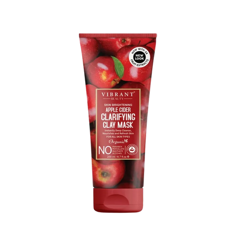VIBRANT BEAUTY Skin Brightening Apple Cider Clarifying Clay Mask