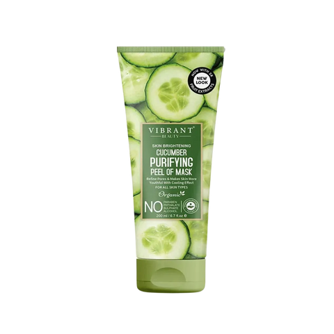 VIBRANT BEAUTY Skin Brightening Cucumber Purifying Peel of Mask