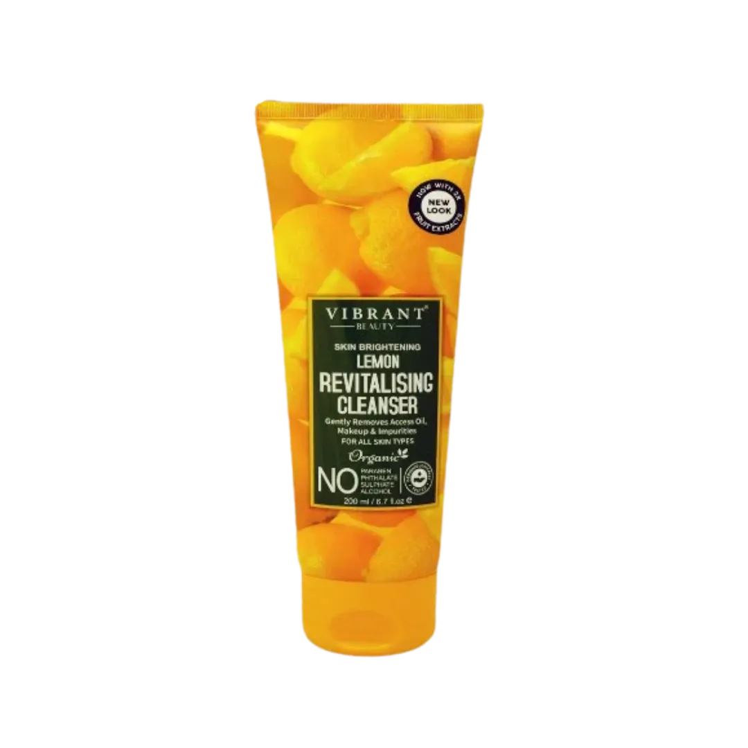 VIBRANT BEAUTY Skin Brightening Lemon Revitalising Cleanser