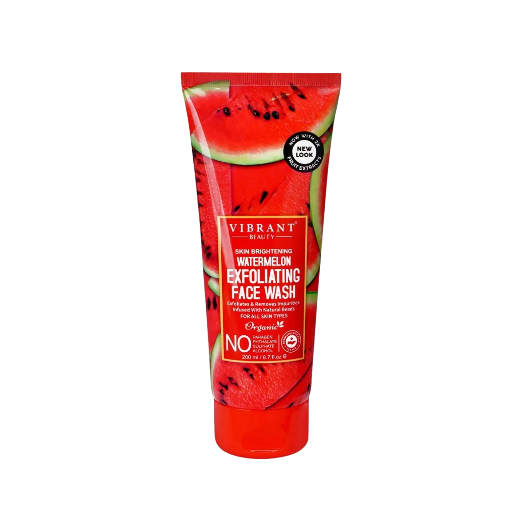 VIBRANT BEAUTY Skin Brightening Watermelon Exfoliating Face Wash