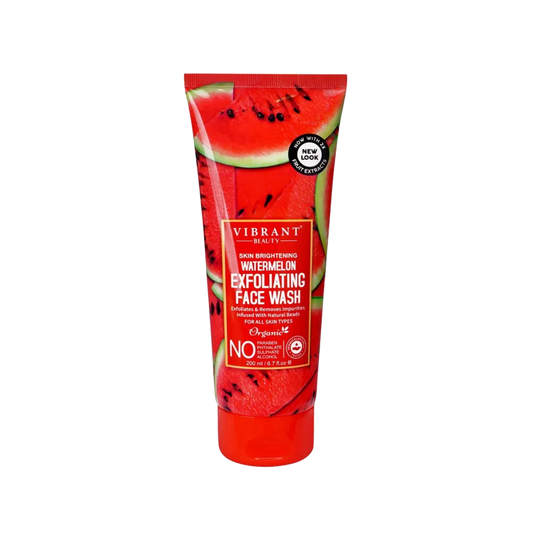 VIBRANT BEAUTY Skin Brightening Watermelon Exfoliating Face Wash