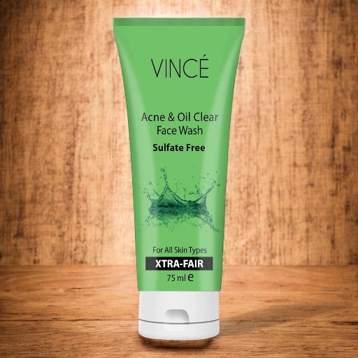 VINCE Acne & Oil Face Wash Sulfate Free For ALl Skin Type Xtra-Fair