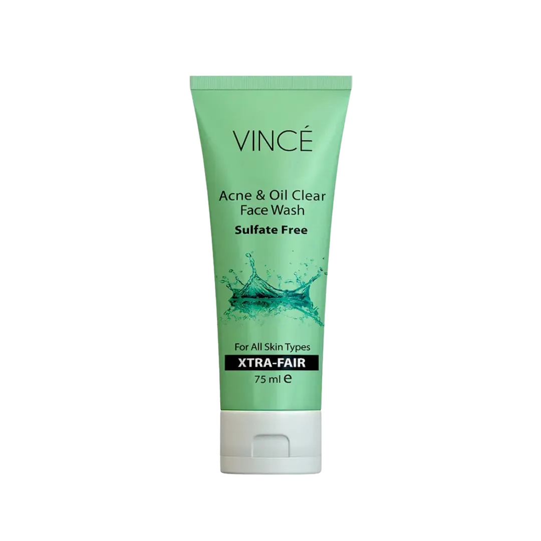 VINCE Acne & Oil Face Wash Sulfate Free For ALl Skin Type Xtra-Fair