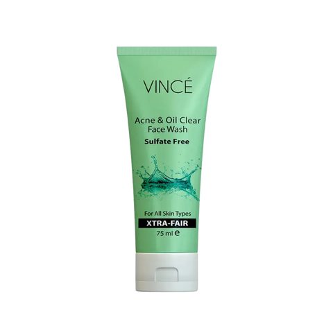VINCE Acne & Oil Face Wash Sulfate Free For ALl Skin Type Xtra-Fair