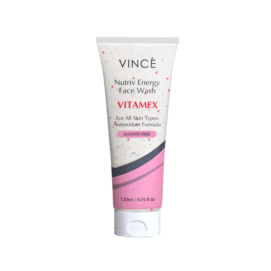 VINCE Nutriv Energy Face Wash Vitamex For All Skin Type Sulfate Free