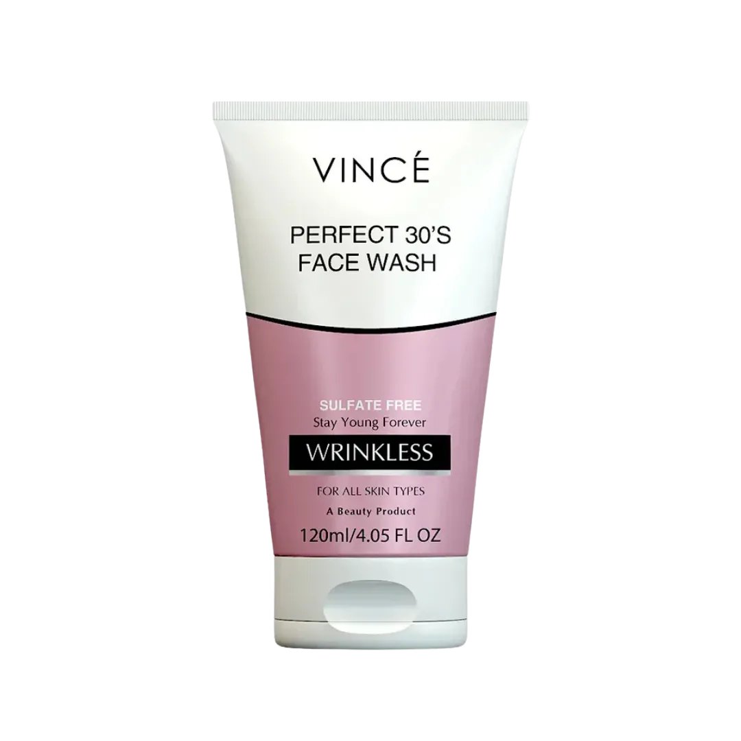 VINCE Perfect 30's Face Wash Sulfate free Wrinkless For All Skin Type
