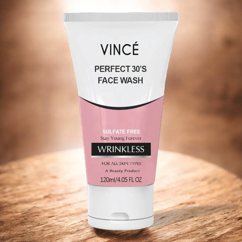 VINCE Perfect 30's Face Wash Sulfate free Wrinkless For All Skin Type