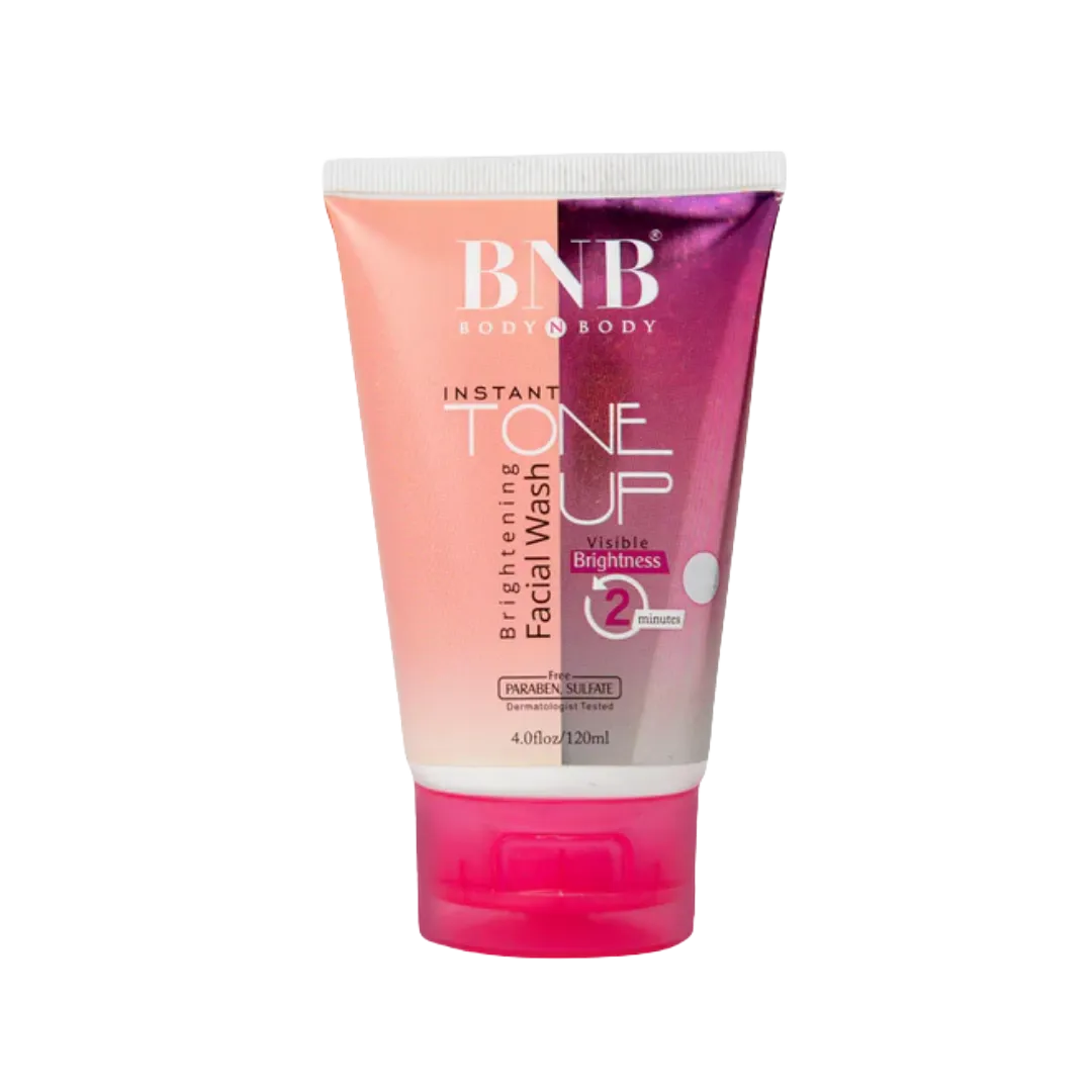 body & body bnb instant tone up brightening facial wash