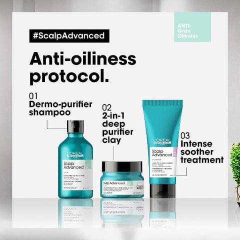 Serie Expert [Scalp Advanced] Anti-oiliness dermo-purifier shampoo.