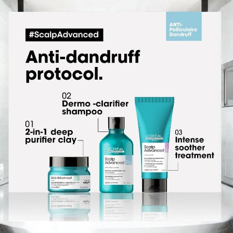 Serie Expert [Scalp Advanced] Anti-dandruff dermo-clarifier shampoo.